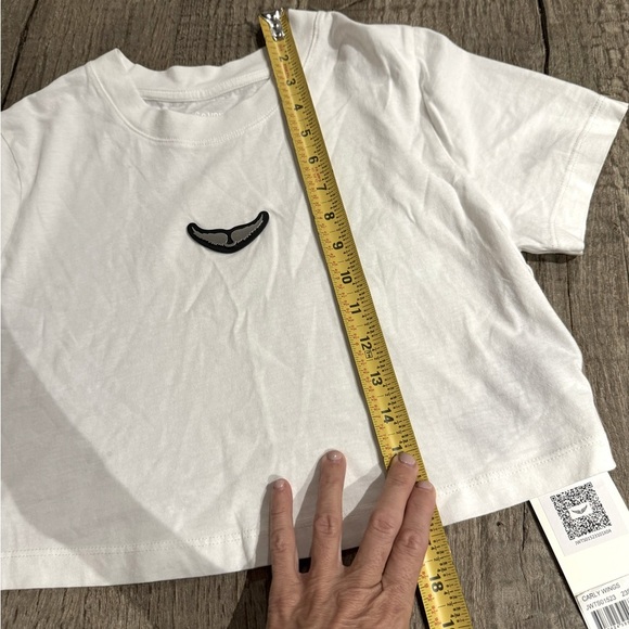 Zadig & Voltaire Carly Wings Crop Tee Shirt. - Picture 7 of 8